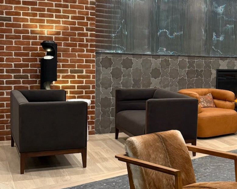 The Dyson Loveseat in the Lobby at The Icon, sitting next to his friends The Sedona Occasional.
