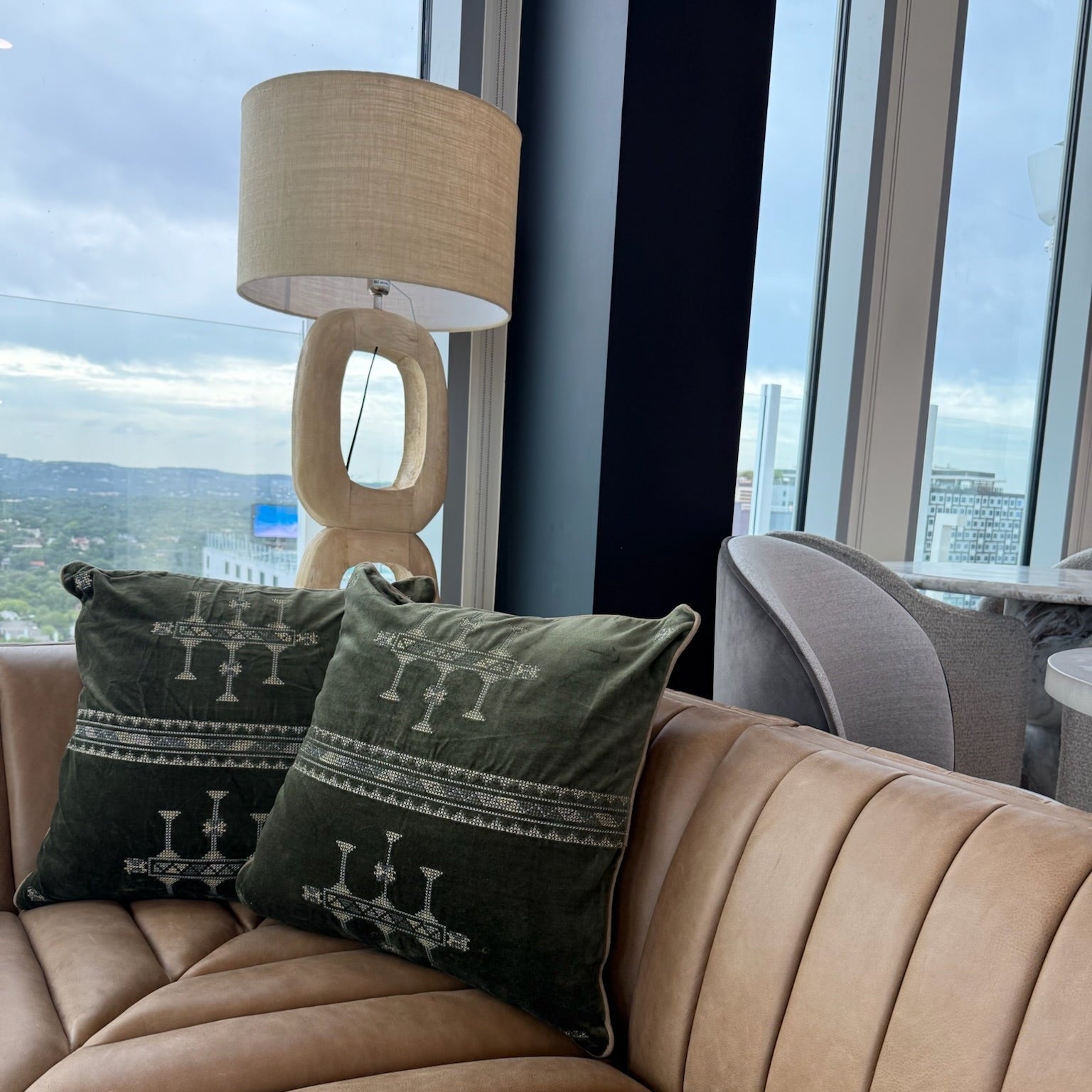 Arlo Floor lamp found on the high floors of the Icon in Austin Texas