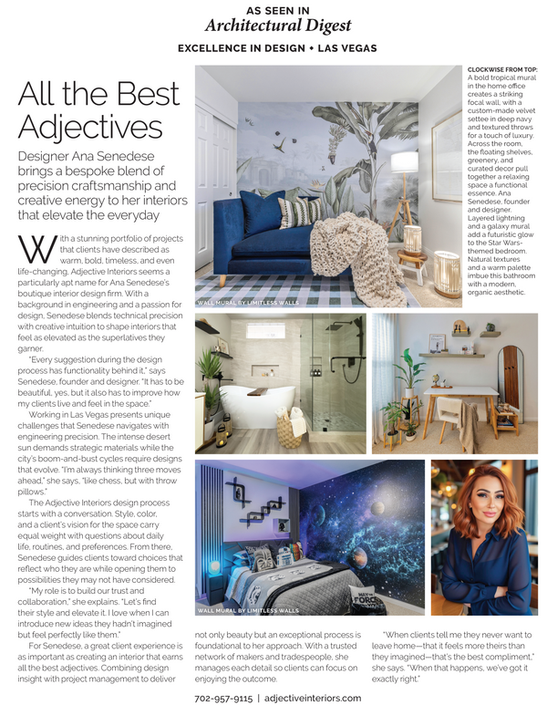As Seen in Architectural Digest