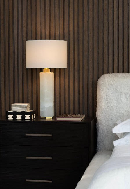 Gear Alabaster Table Lamp