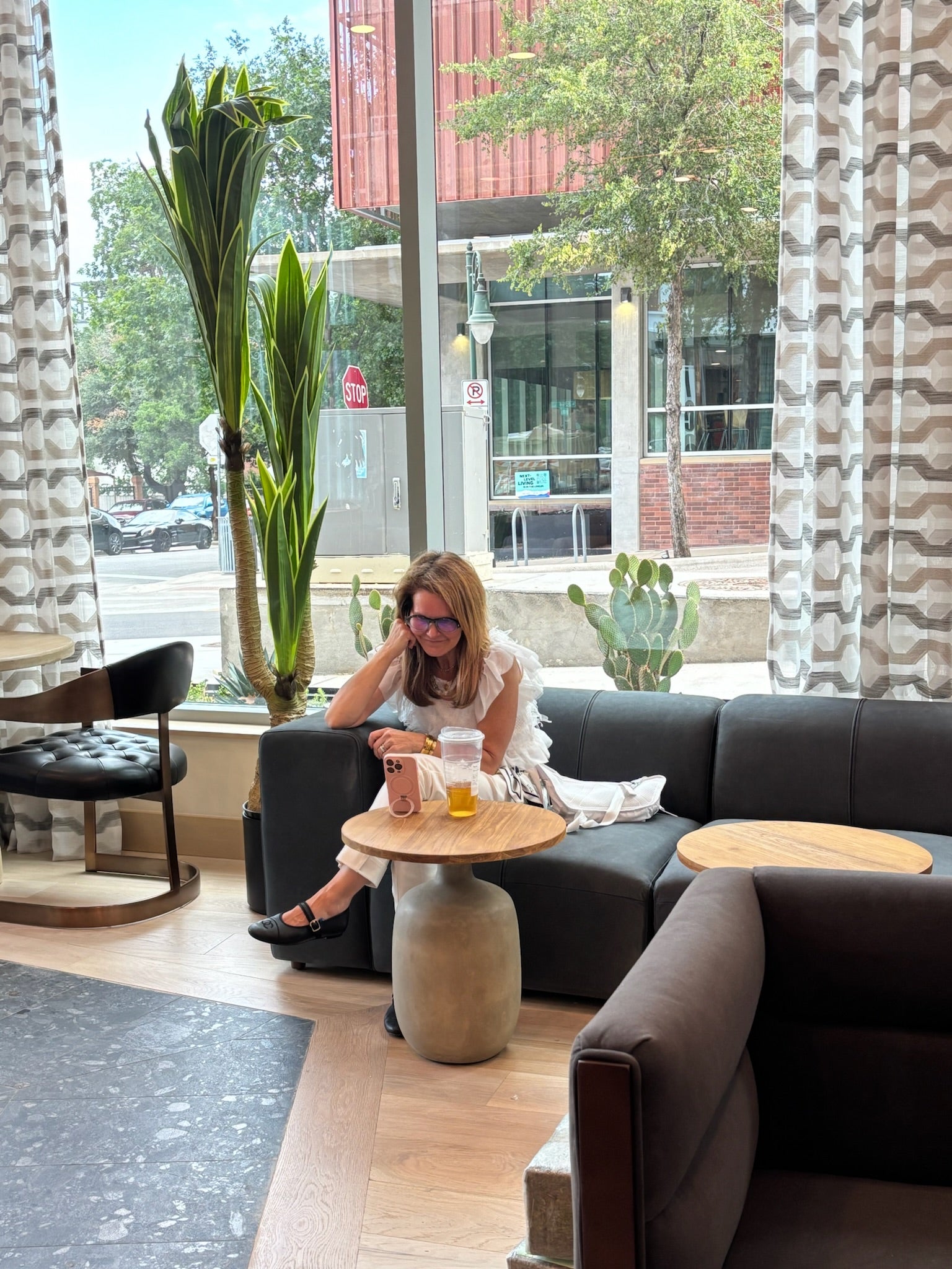Susan Brown at the Icon in Austin Texas during the design installation.