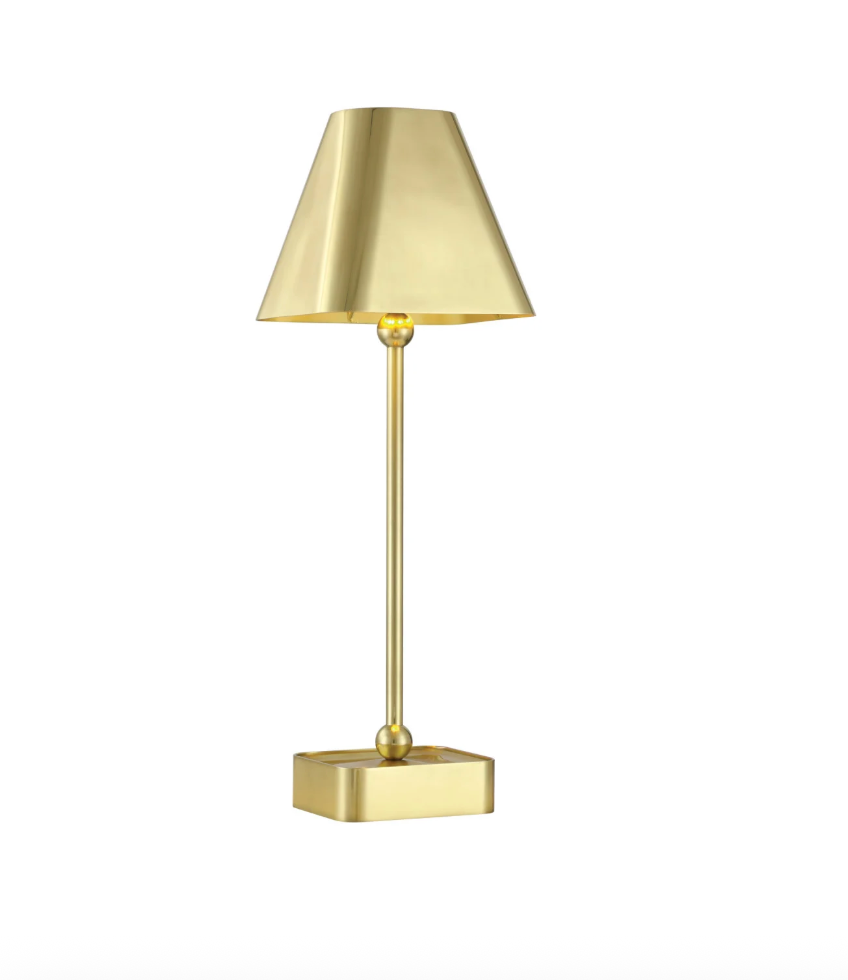 The Gadabout Brass Cordless Table Lamp