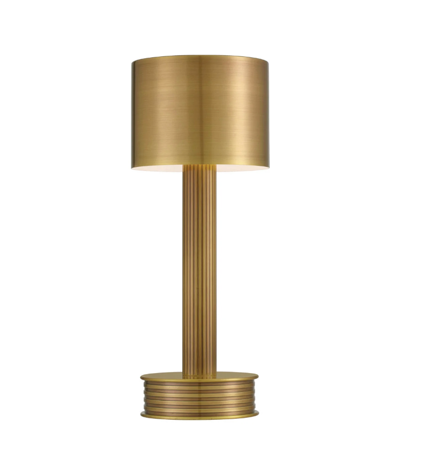 The Traverse Brass Cordless Table Lamp