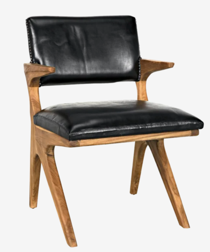 Dolores Chair, Teak with Leather