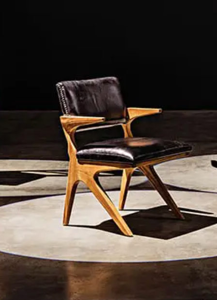 Dolores Chair, Teak with Leather
