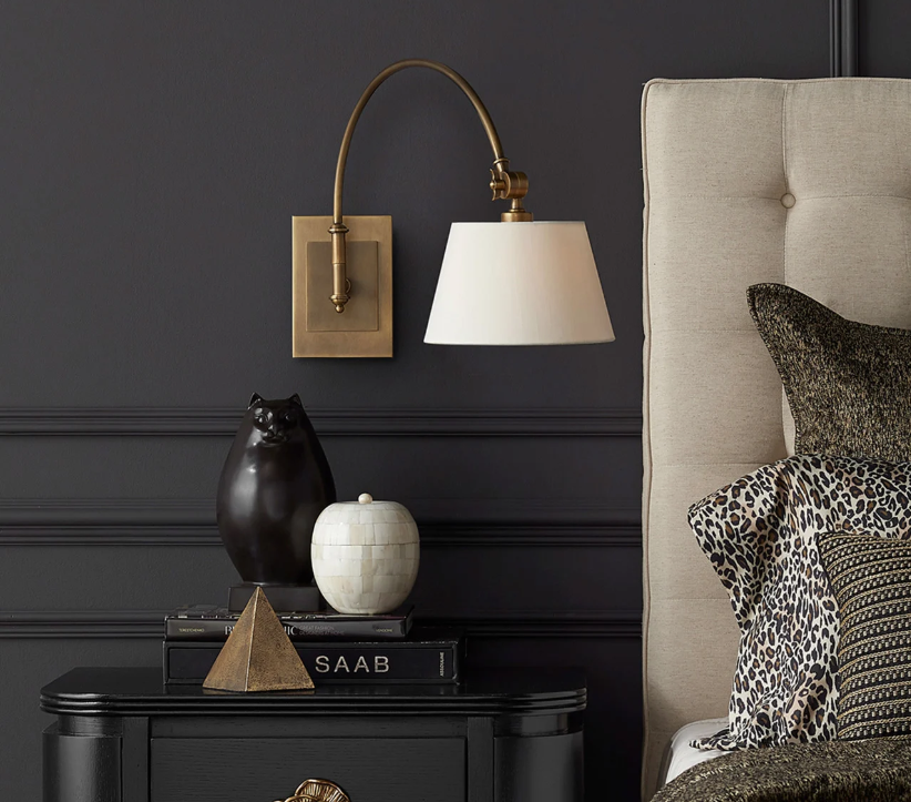 Ashby Brass Swing-Arm Wall Sconce