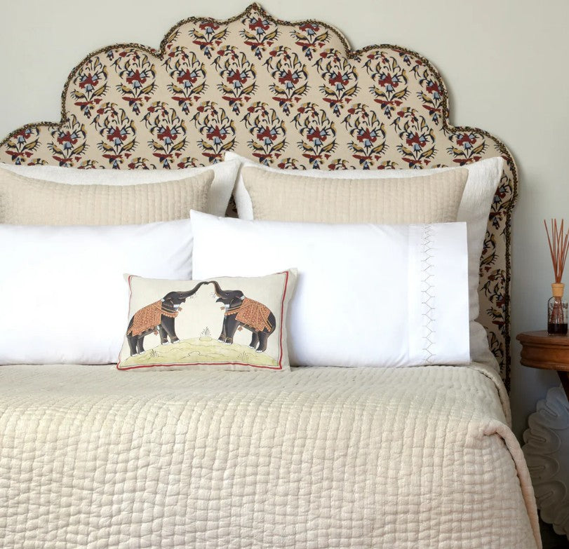 Two Elephants Decorative Pillow
